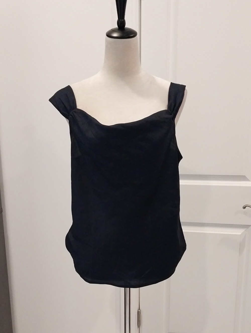 Banana Republic Black Square-Neck Wide-Strap Camisole